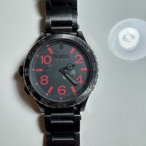 Nixon Black and Red Watch